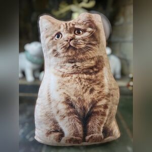 NWT. Adorable 12" Ginger Tabby Cat Door Stopper
